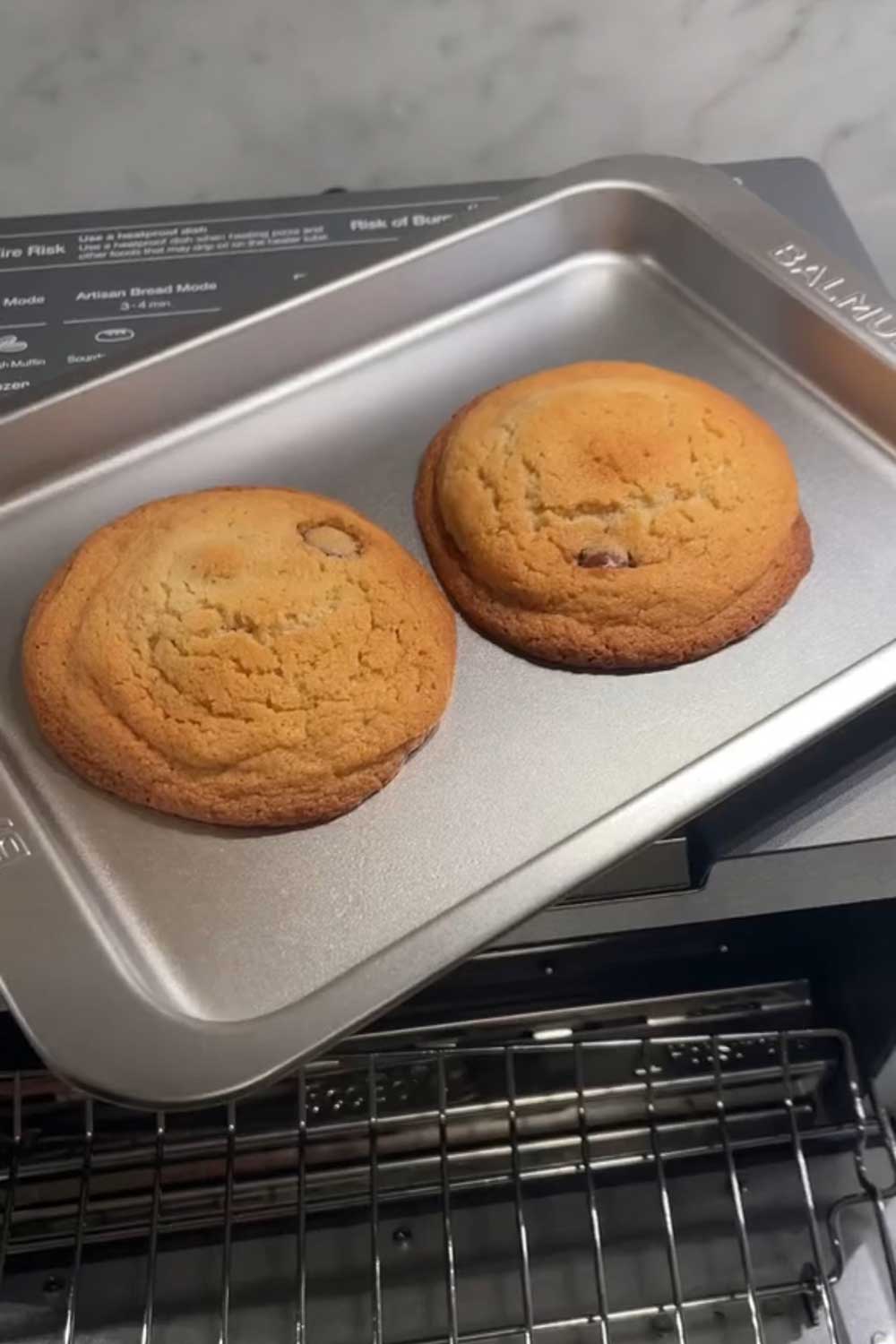 baking-chocolate-chip-cookies-in-the-balmuda-toaster-oven