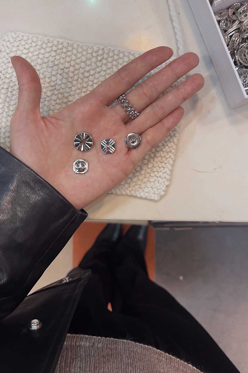choosing-buttons-for-my-haraboji-cardigan-nyc-button-store