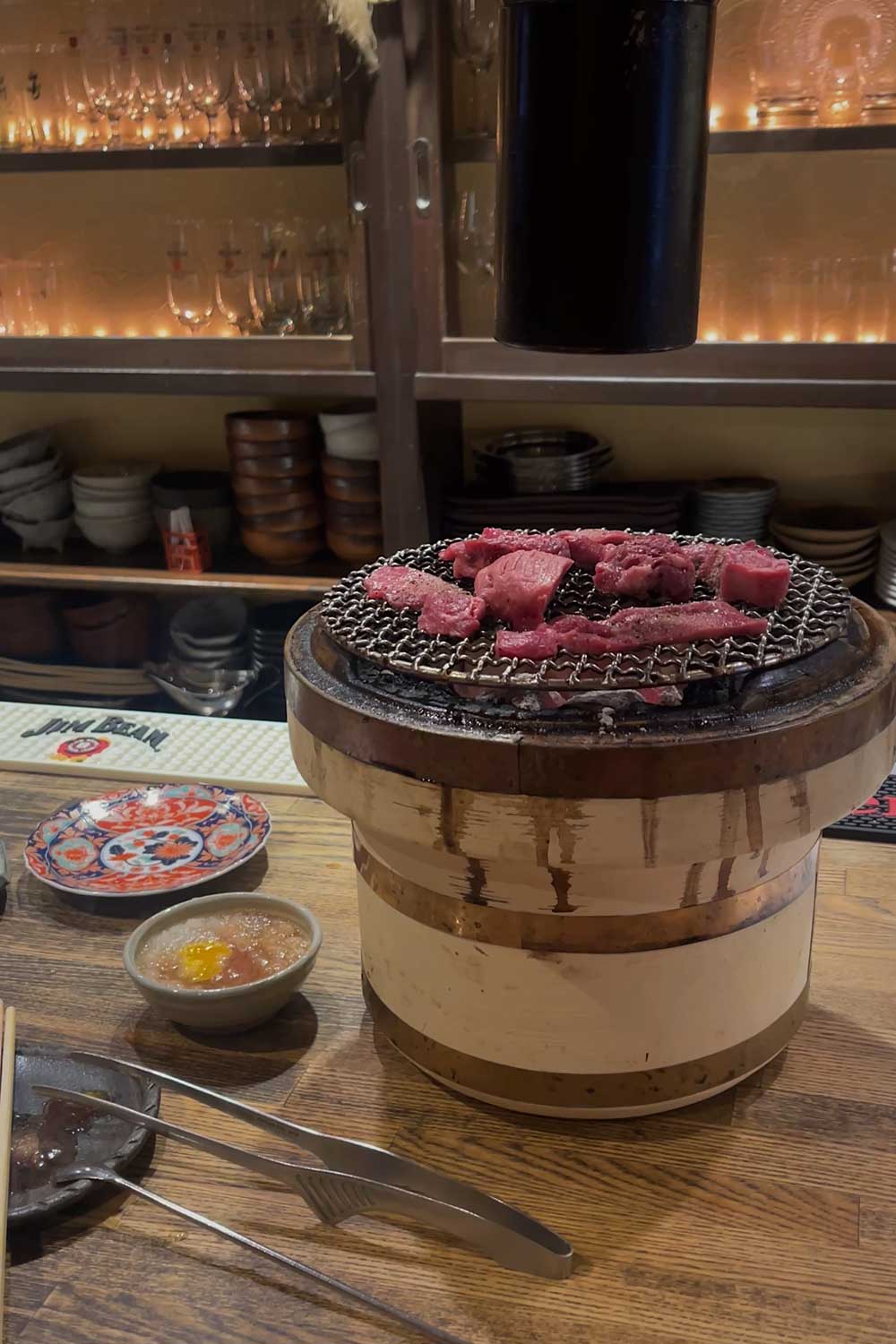 eating-a5-wagyu-over-charcoal-grill-in-kobe-japan