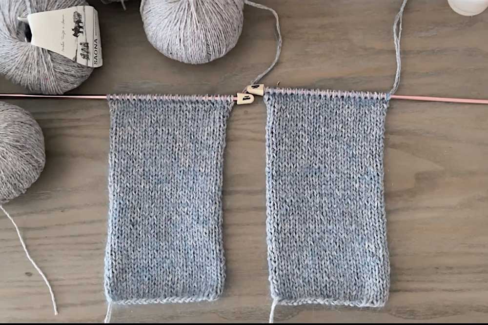 holding-cotton-wool-yarn-with-mohair-gauge-swatch