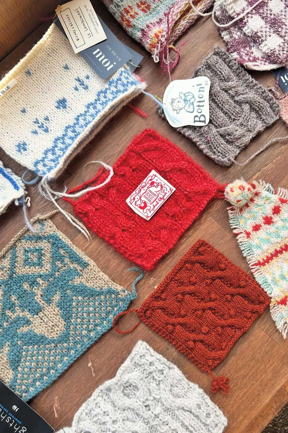 nougatbar-knits-yarn-shop-seoul-south-korea-yarn-swatches